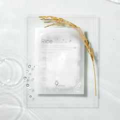 9 Wishes Rice Water Mask sheets closeup shows fine denier sheet
