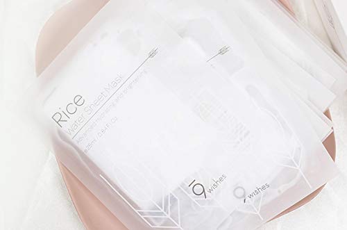 9 Wishes Rice Water Mask being applied on skin