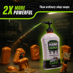 Grip Clean coconut oil moisturizes hands after tough mechanical tasks.