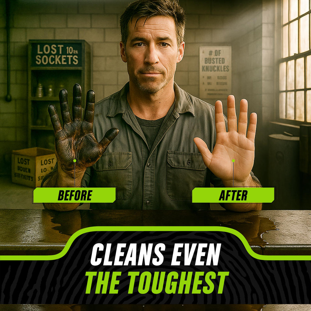 Grip Clean nail-brush helps scrub under nails and around cuticles for a clean finish.