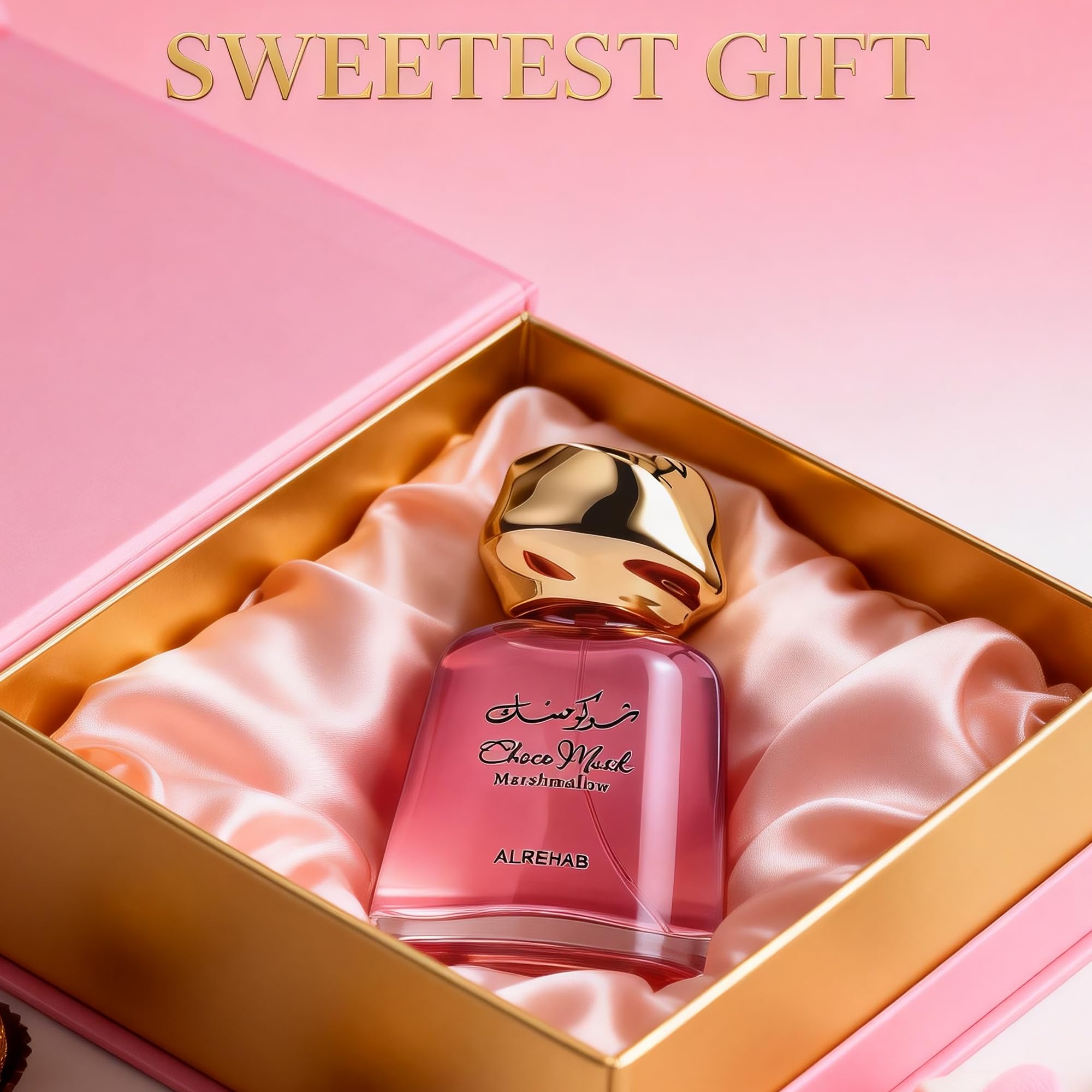 A CENTER Choco Musk Marshmallow application shot suggests versatile wear for day or night