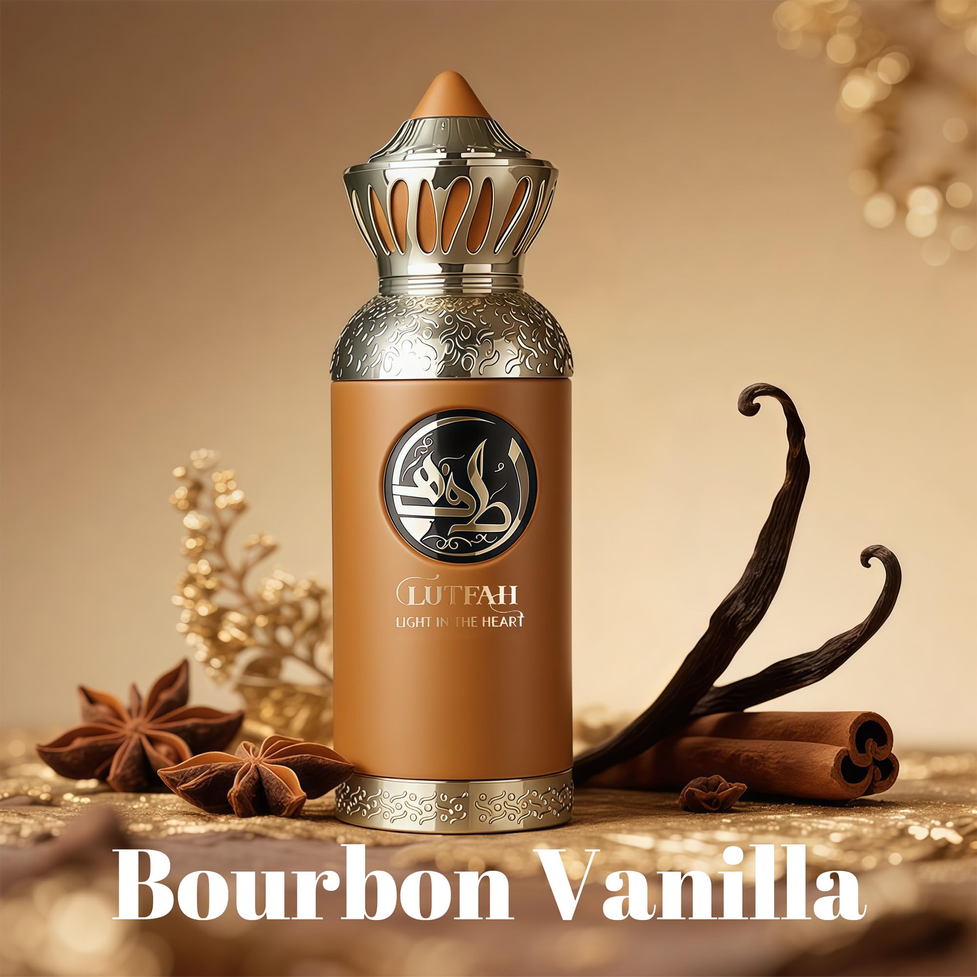 A CENTER Lutfah Light In The Heart features vanilla heart for smooth sweetness.