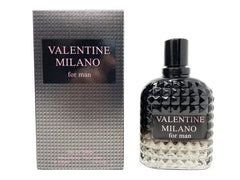 Valentine Milano spray action demonstrates easy application and even scent distribution.