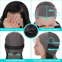 A FUTURE TONGMEI free-part bob wig enables flexible parting options