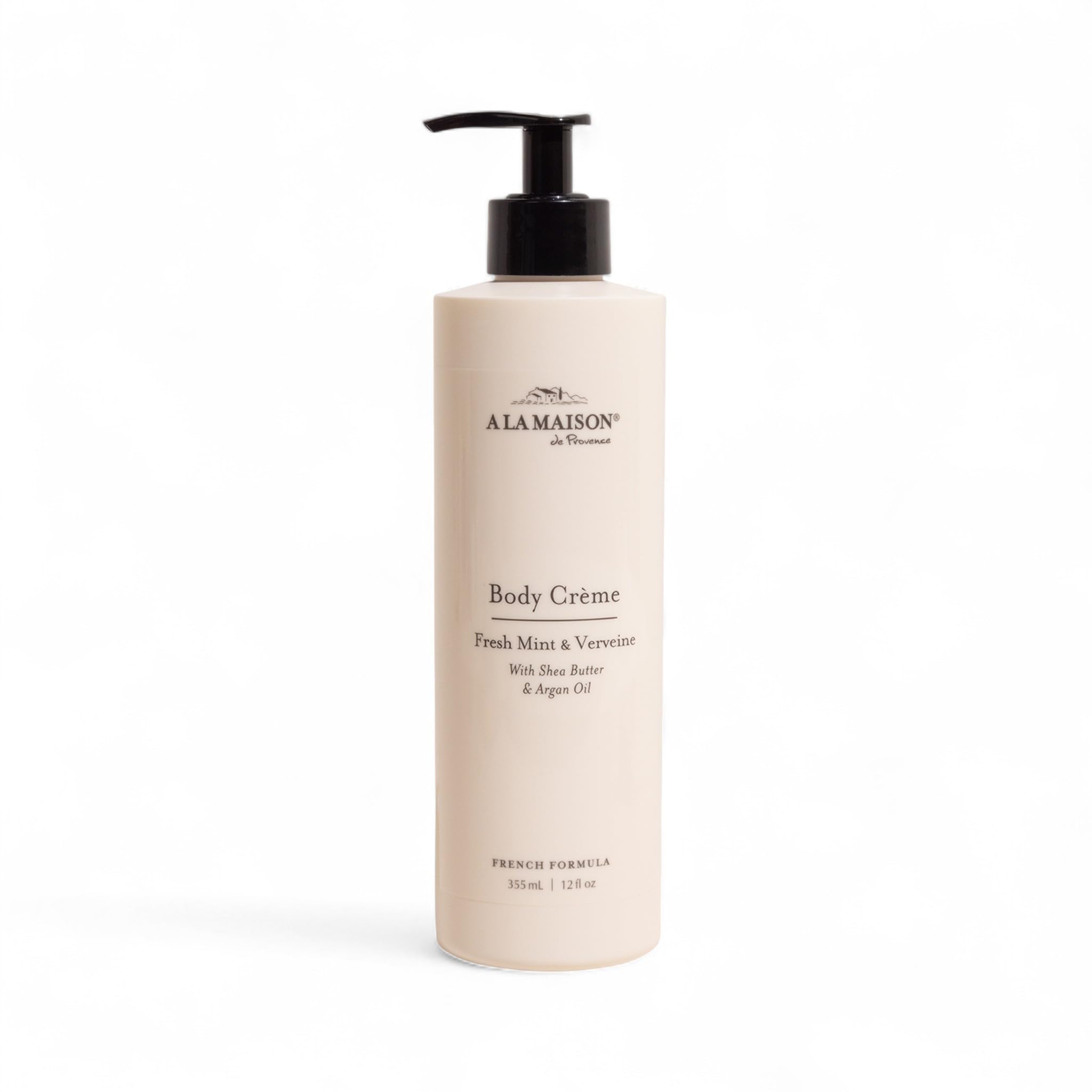 A LA MAISON Fresh Mint Verveine bottle releases a crisp, revitalizing fragrance.