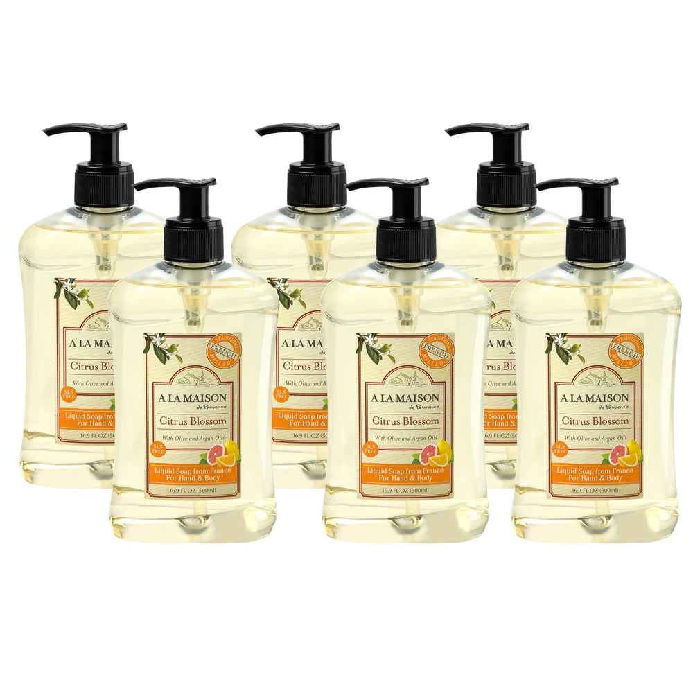 A LA MAISON Citrus Blossom bottle pour for easy daily hand washing