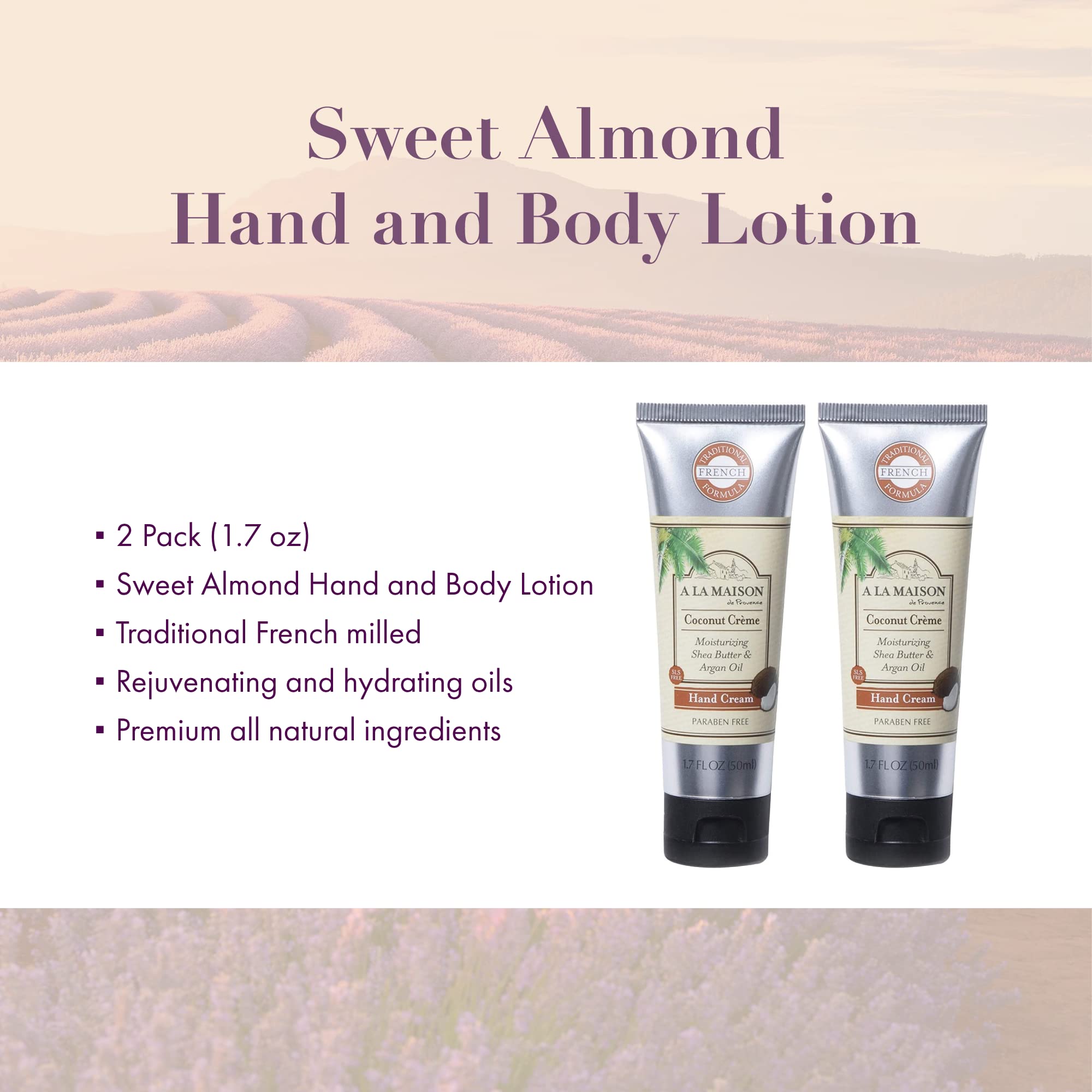 A La Maison Hand Cream Sweet Almond close-up texture highlighting rich shea butter