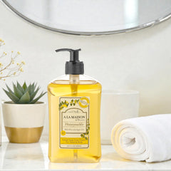 A LA MAISON Honeysuckle liquid soap hand, soothing sensitive skin.