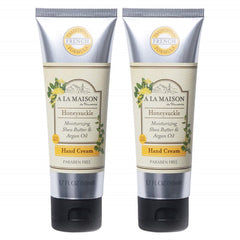 A LA MAISON Honeysuckle moisturizing cream bottle for daily hand hydration.