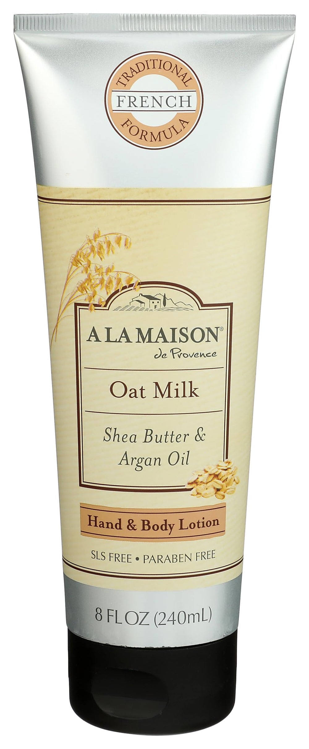 A LA MAISON Oatmilk Body Lotion bottle with pump for daily hydration