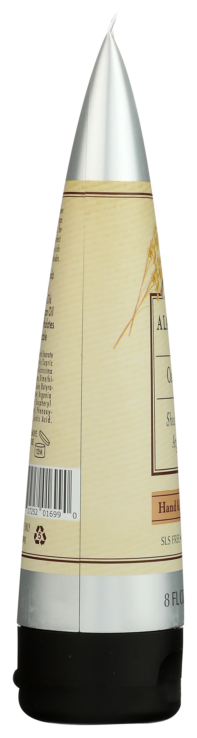 Hands applying A LA MAISON Oatmilk Body Lotion after shower