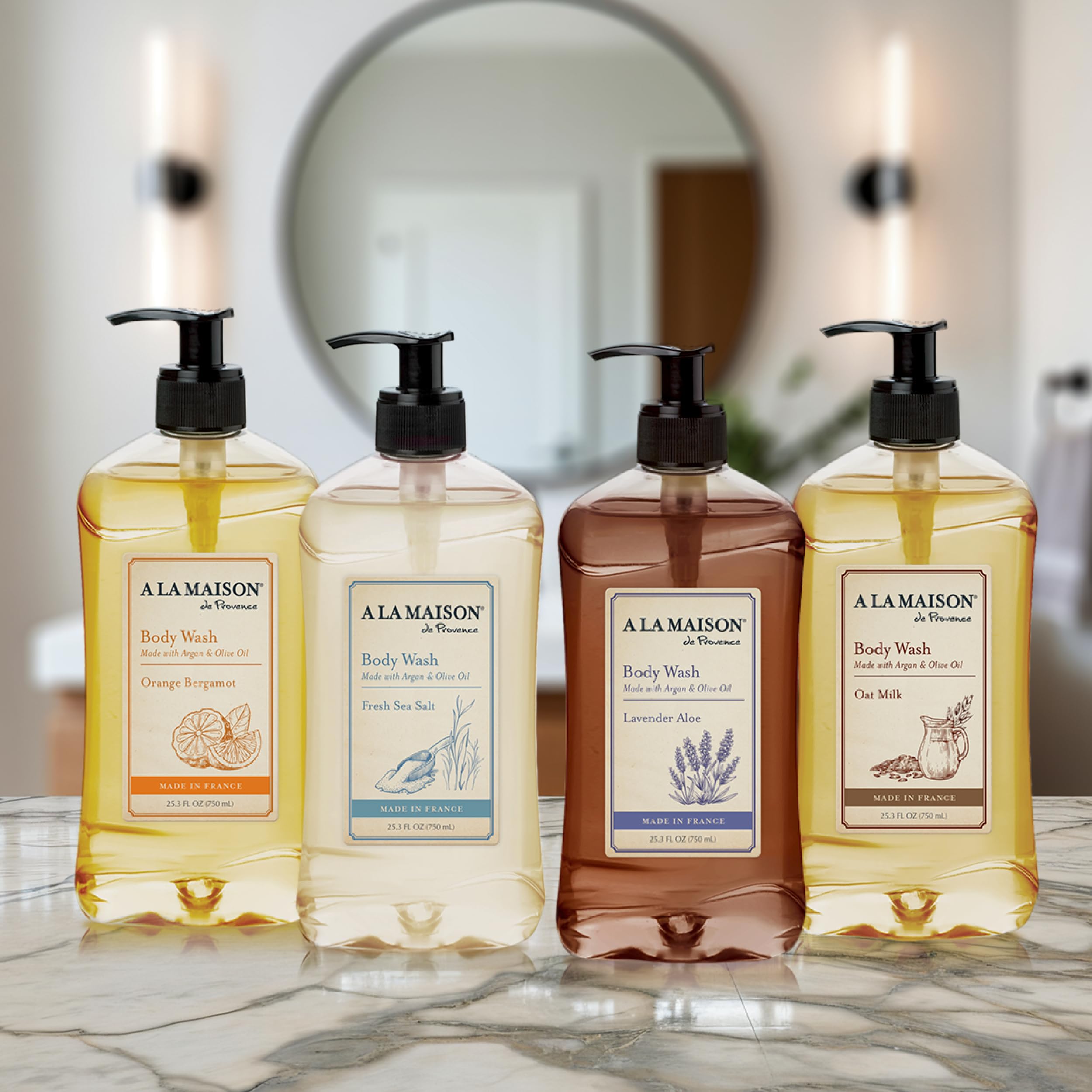 Premium packaging evokes Provençal heritage and refined body care rituals.
