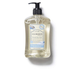 A LA MAISON BPA-free packaging bottle emphasizing eco-friendly, recyclable design.