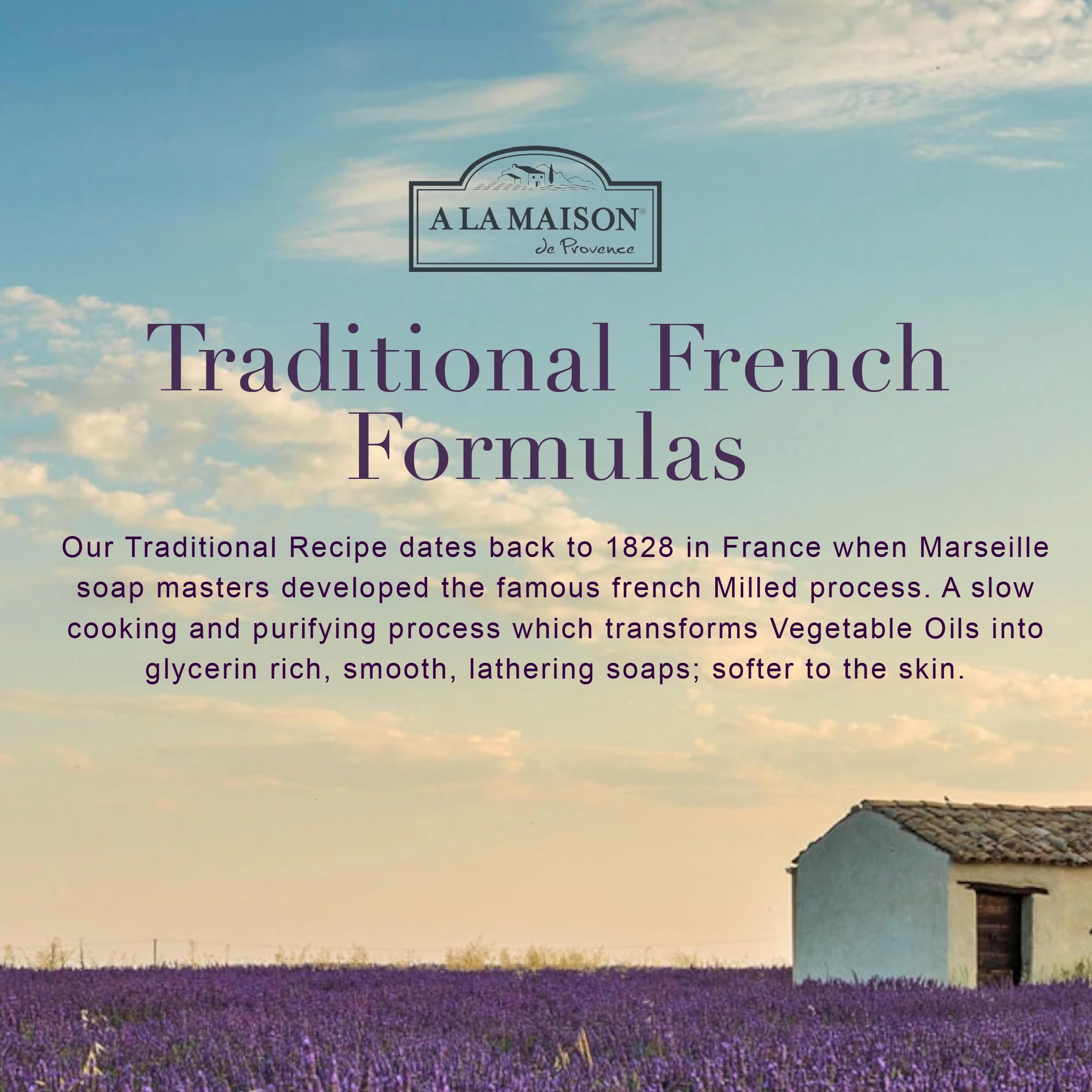 Lather close-up evokes spa-like cleanse with a refreshing rosemary-mint scent.