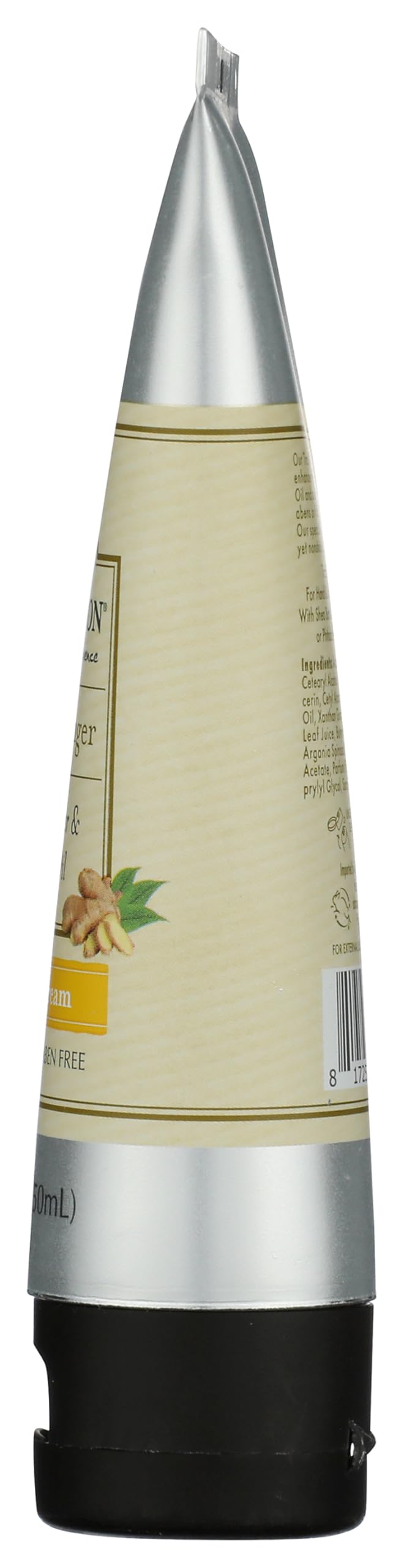 A LA MAISON White Ginger jar closeup emphasizes premium packaging.