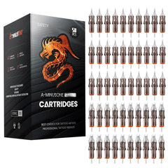 A-minusone 50 mixed tattoo cartridge needles pack for versatile lining and shading.
