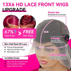 A8 Burgundy Wig 30 inch body wave shows dramatic length and movement