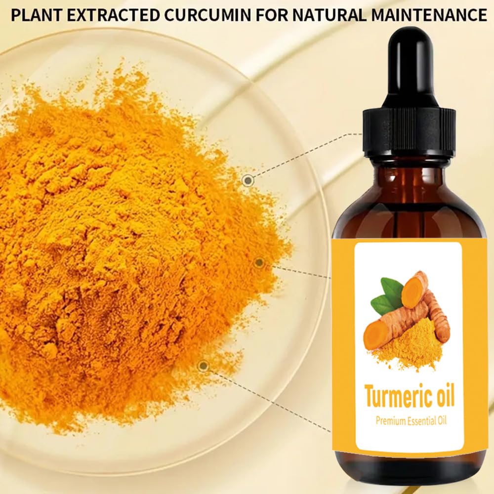Aacnre turmeric oil drops on skin illustrate multi-use care.