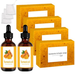 Aacnre turmeric soap lemon bar ready for daily face and body cleansing.
