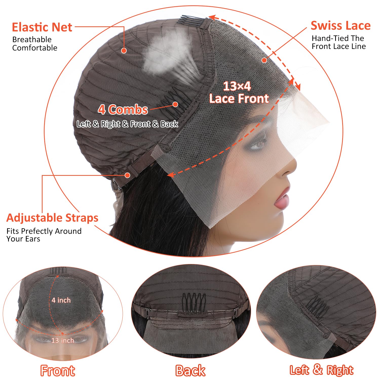 AAKJJ 200 density deep wave wig with glamorous volume