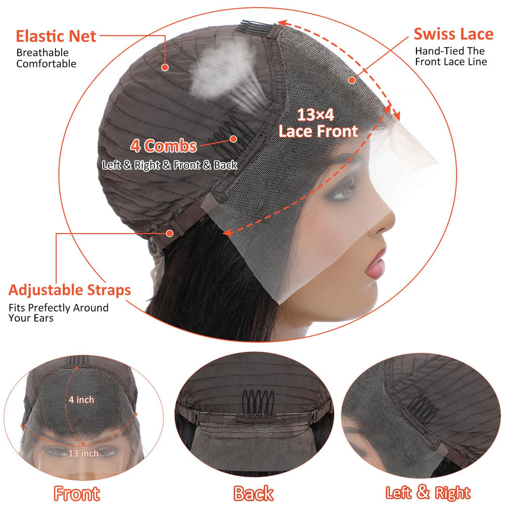 AAKJJ 200 density deep wave wig with glamorous volume