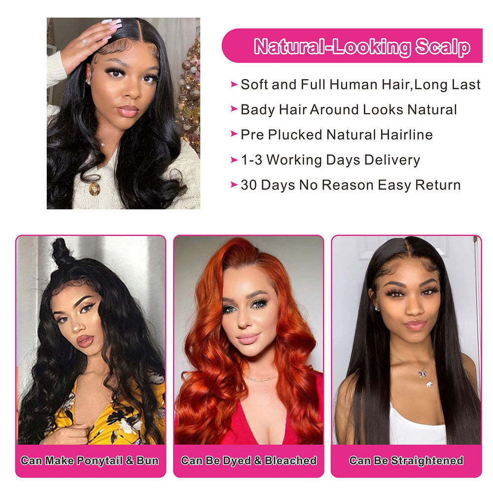 Aaliweya 5x5 HD lace closure wig back view, full-bodied silhouette.