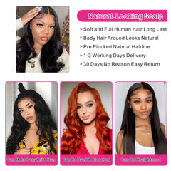 Aaliweya 5x5 HD lace closure wig back view, full-bodied silhouette.