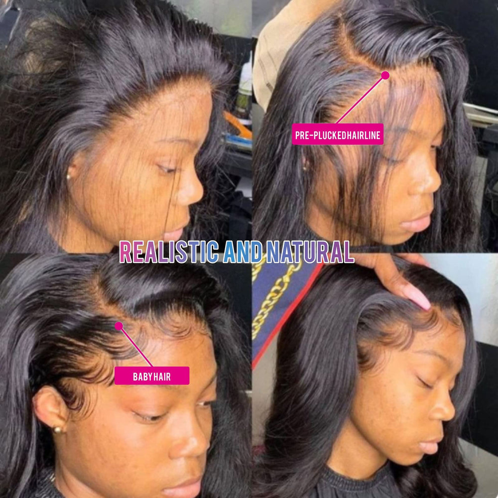 Aaliweya 5x5 HD lace closure wig glueless cap with strap adjustment, secure fit.