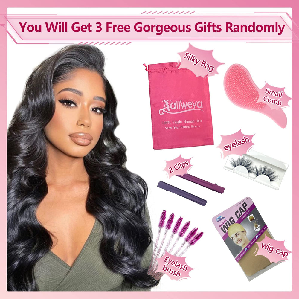 Aaliweya 5x5 HD lace closure wig parting area close-up, flexible parting.