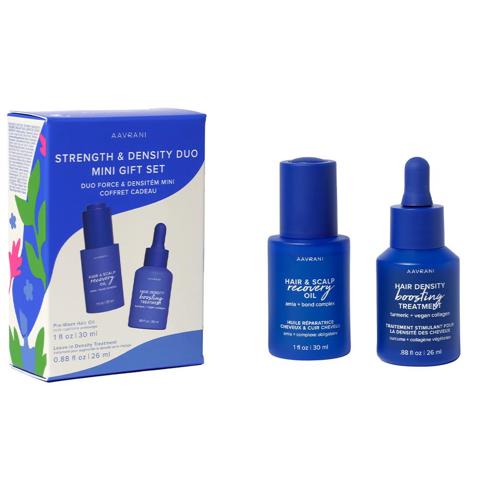 AAVRANI mini-strengthening hair oil bottle for daily scalp nourishment.