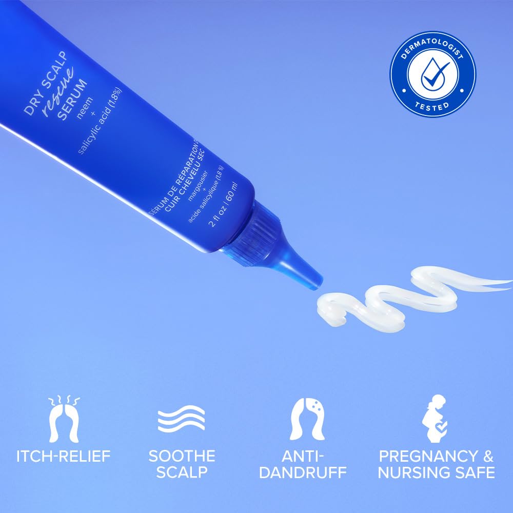 Application step showing no-rinse use for scalp care with AAVRANI.