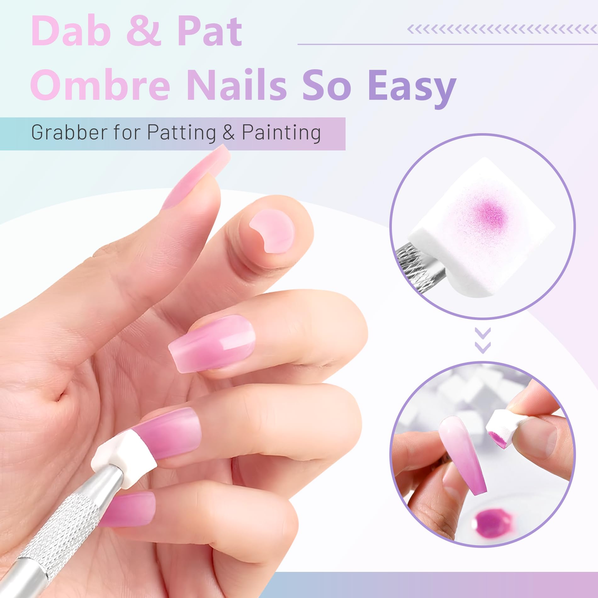 ABAC base and top coats with brush washer support clean, long-lasting results.
