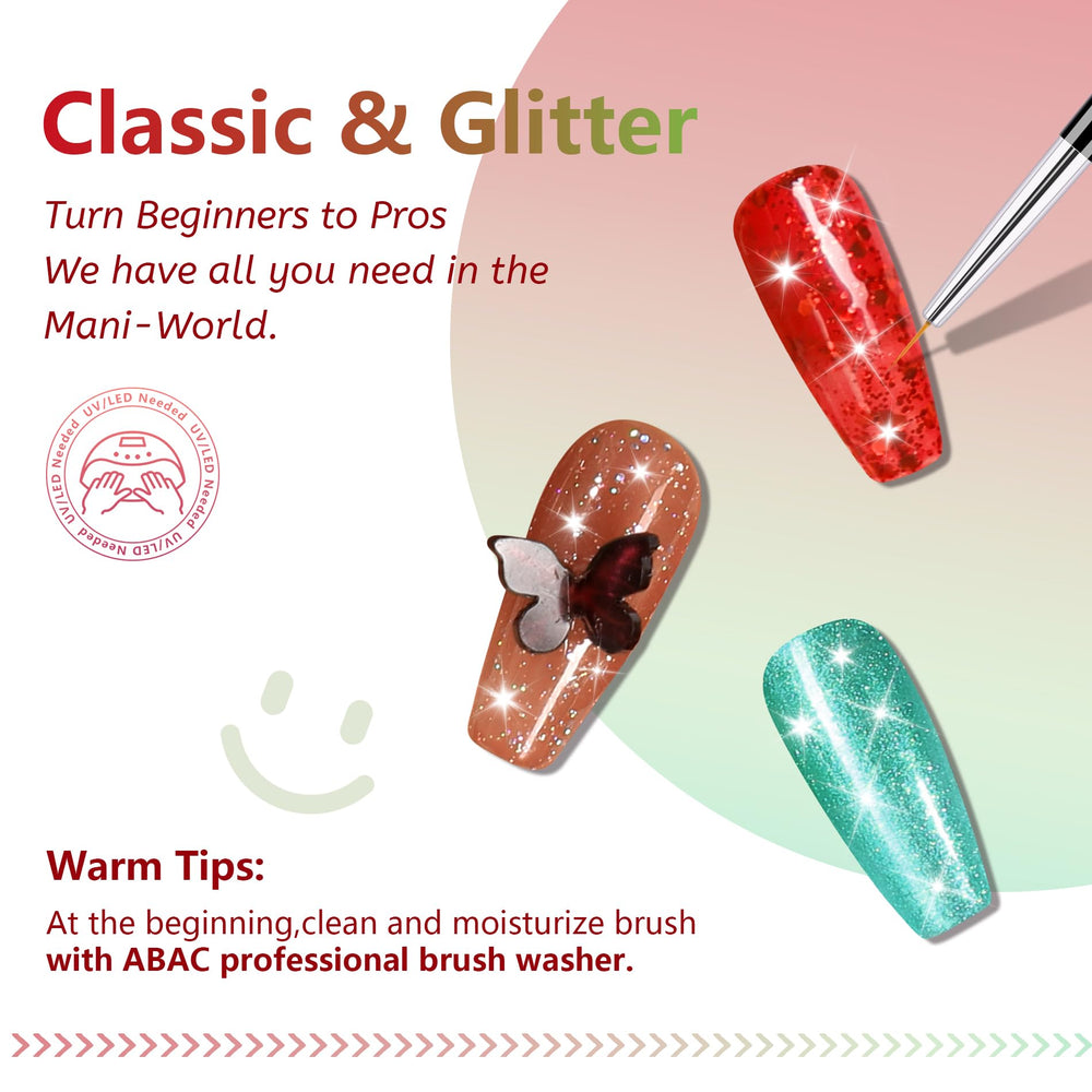ABAC beginner-proof system—patting technique plus self-leveling formula yields polished looks.