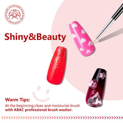 ABAC pat paint stamping enables crisp nail designs.