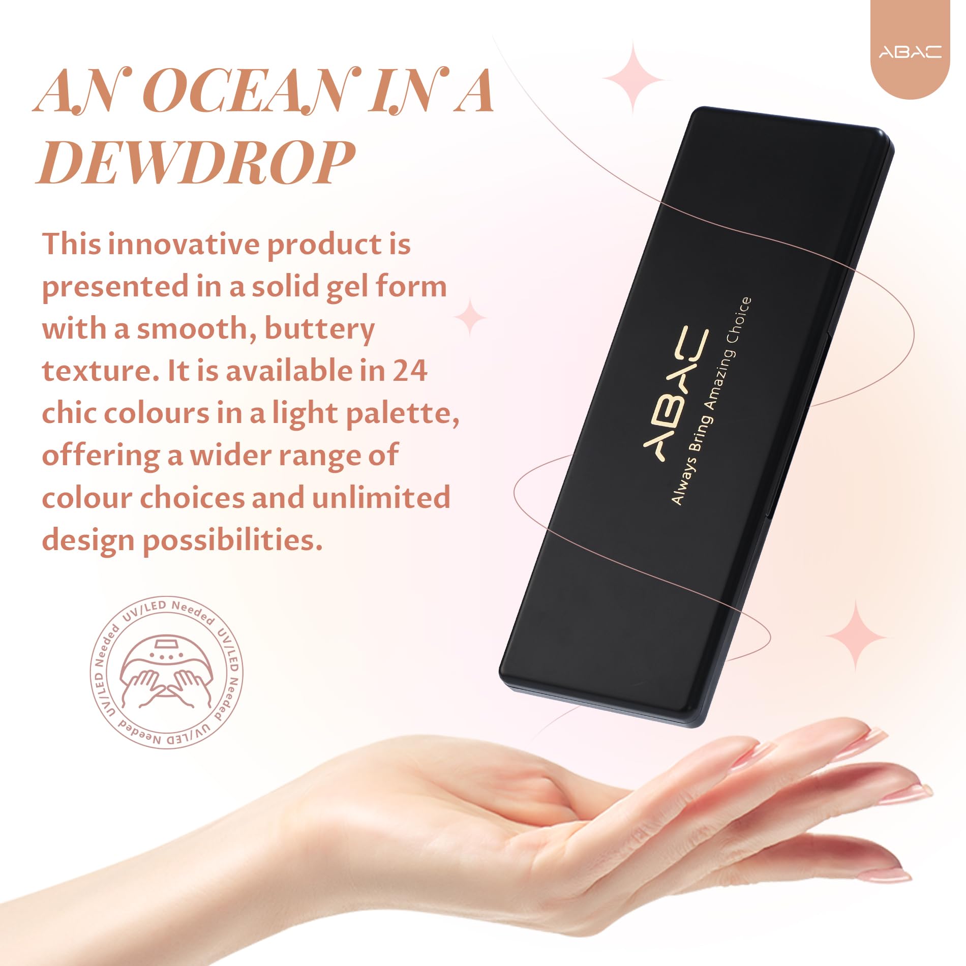 ABAC skin-friendly, toxin-free formula supports safe home or salon use