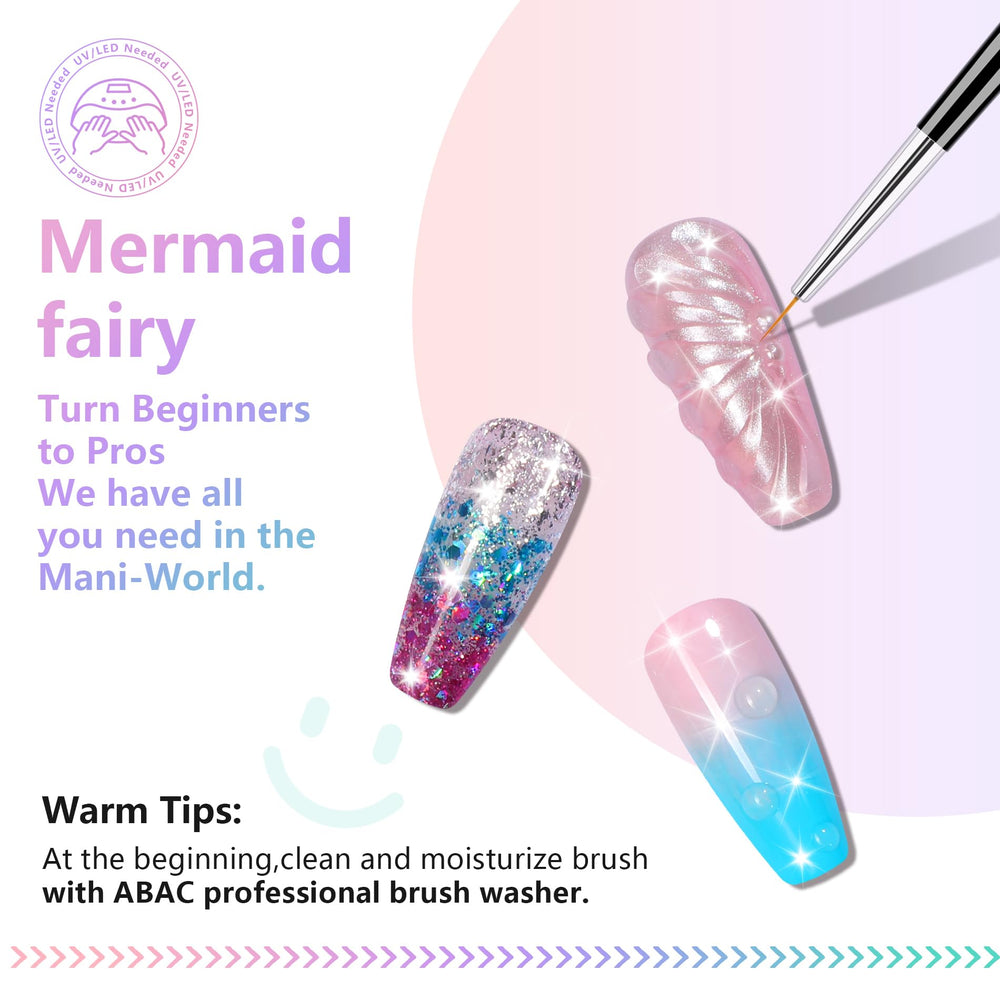 ABAC stamping and ombre capabilities for crisp designs and seamless gradients.