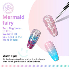 ABAC stamping and ombre capabilities for crisp designs and seamless gradients.