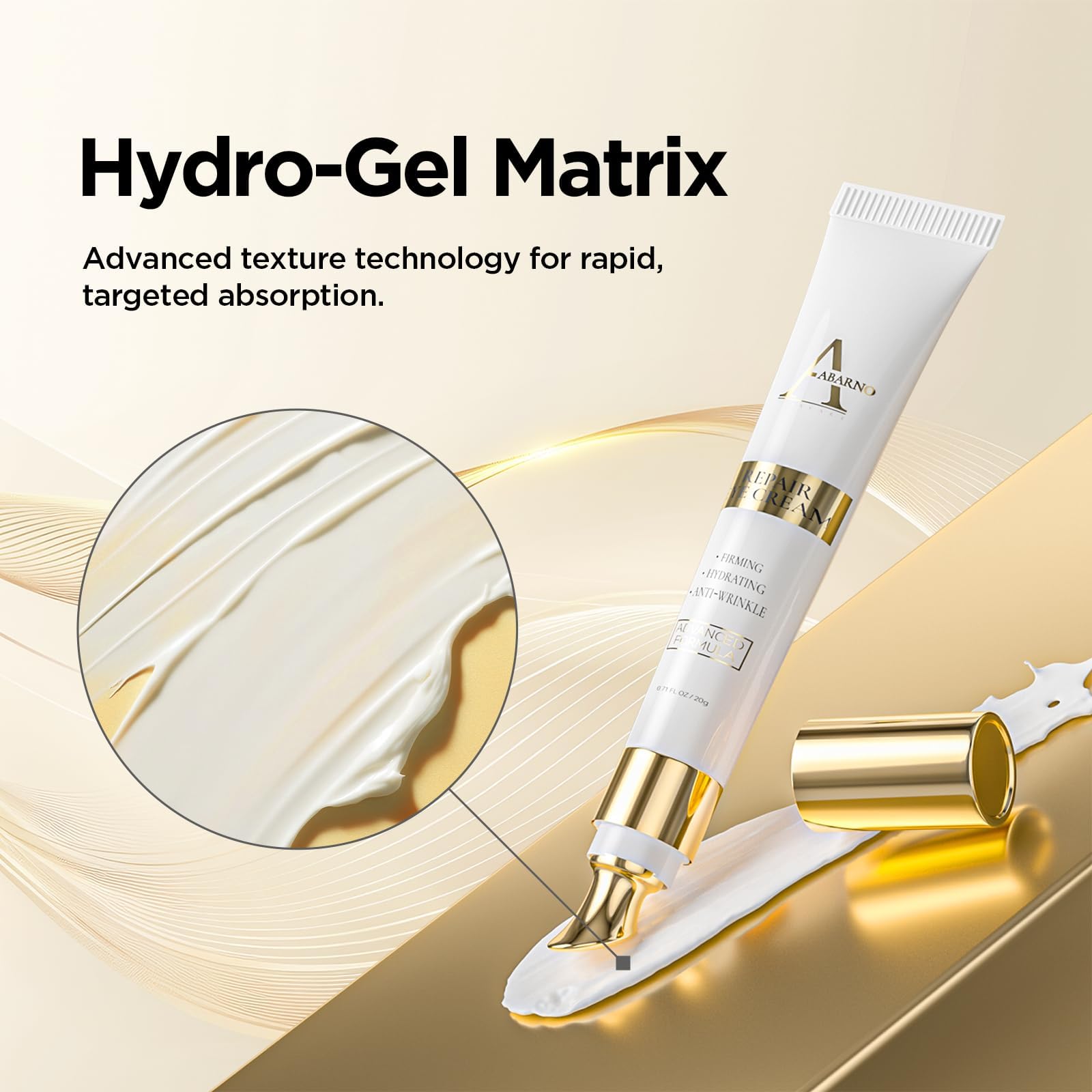 Abarno Crème Yeux Retinol – hydratation profonde autour des yeux.