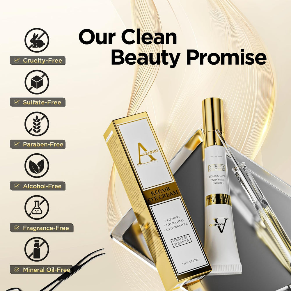 Abarno Eye area before and after reference for smoother appearance