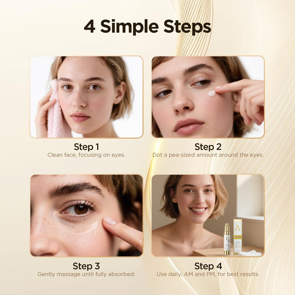 Abarno Eye Serum on hand showing quick absorption