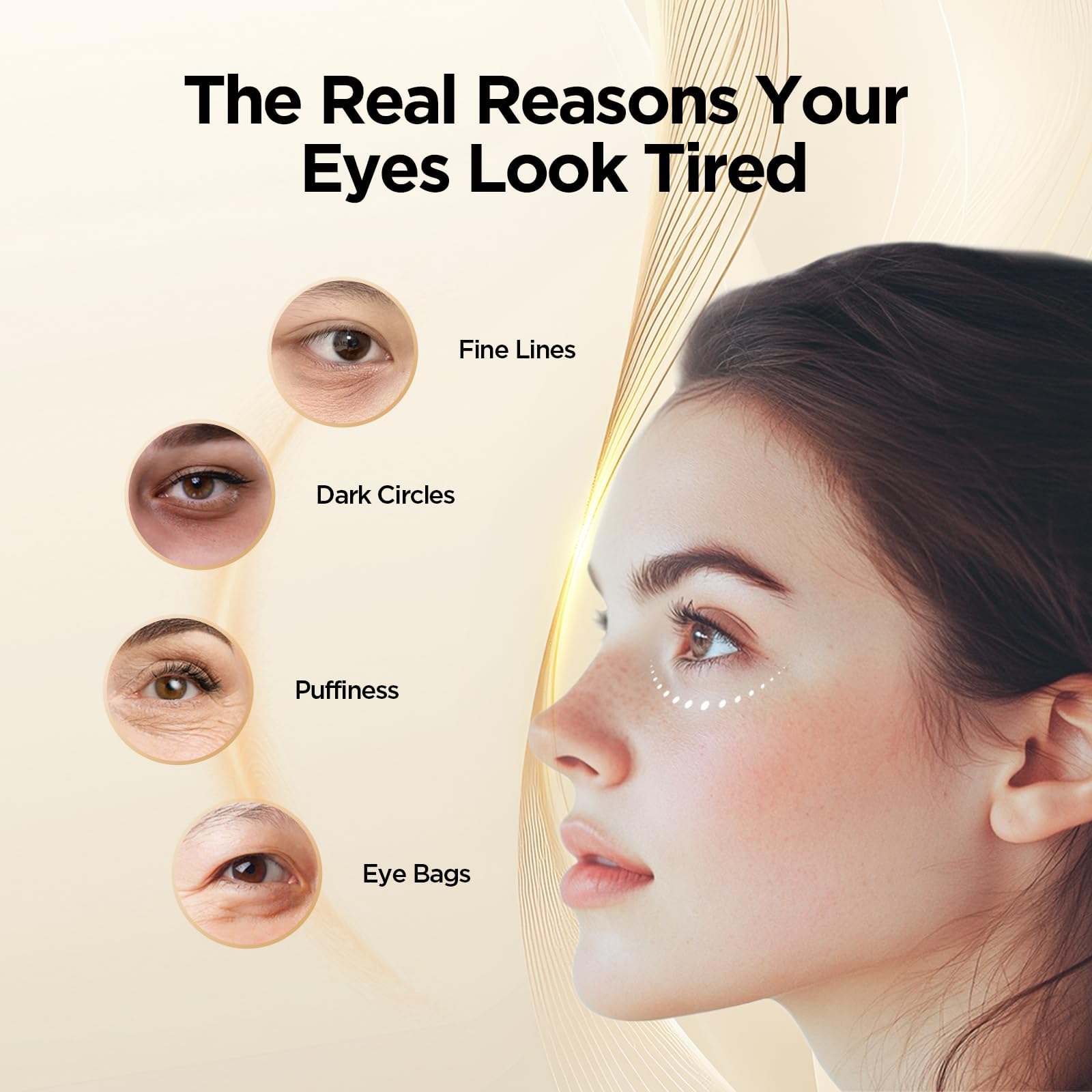 Abarno Hydrating Eye Serum reduces puffiness for a smoother morning look.