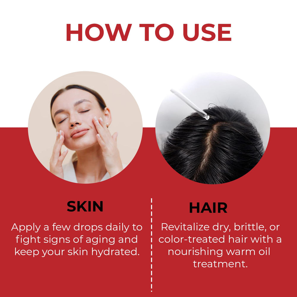 ABBASI & CO Prickly Pear Seed Oil on skin for radiant, non-greasy finish