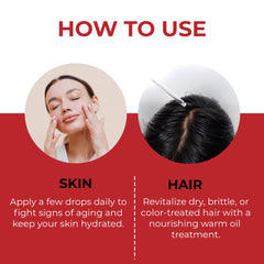 ABBASI & CO Prickly Pear Seed Oil on skin for radiant, non-greasy finish