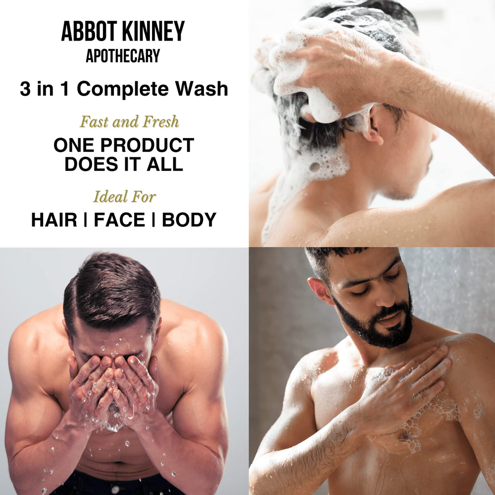 Abbot Kinney Apothecary 32oz packaging front emphasizes value and long-lasting use.