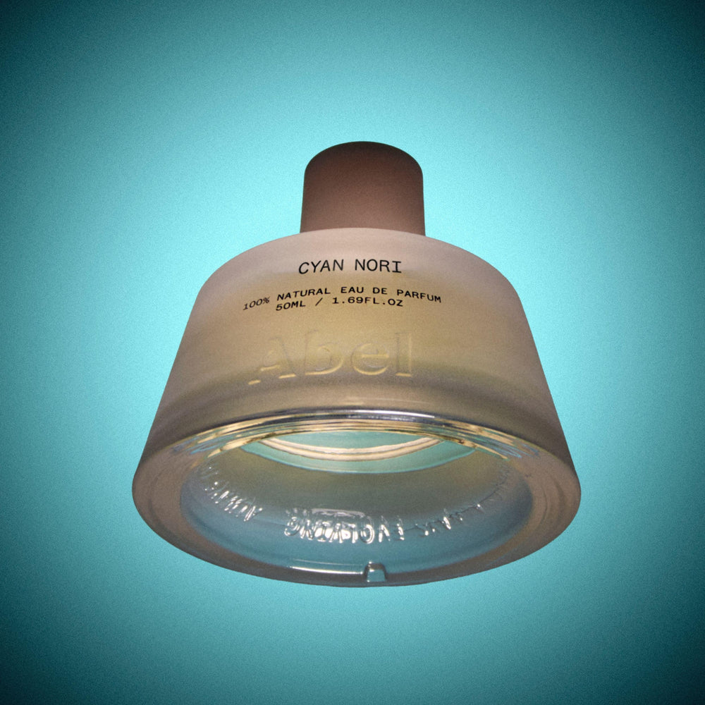 ABEL Cyan Nori dry-down musk with nori for subtle longevity.