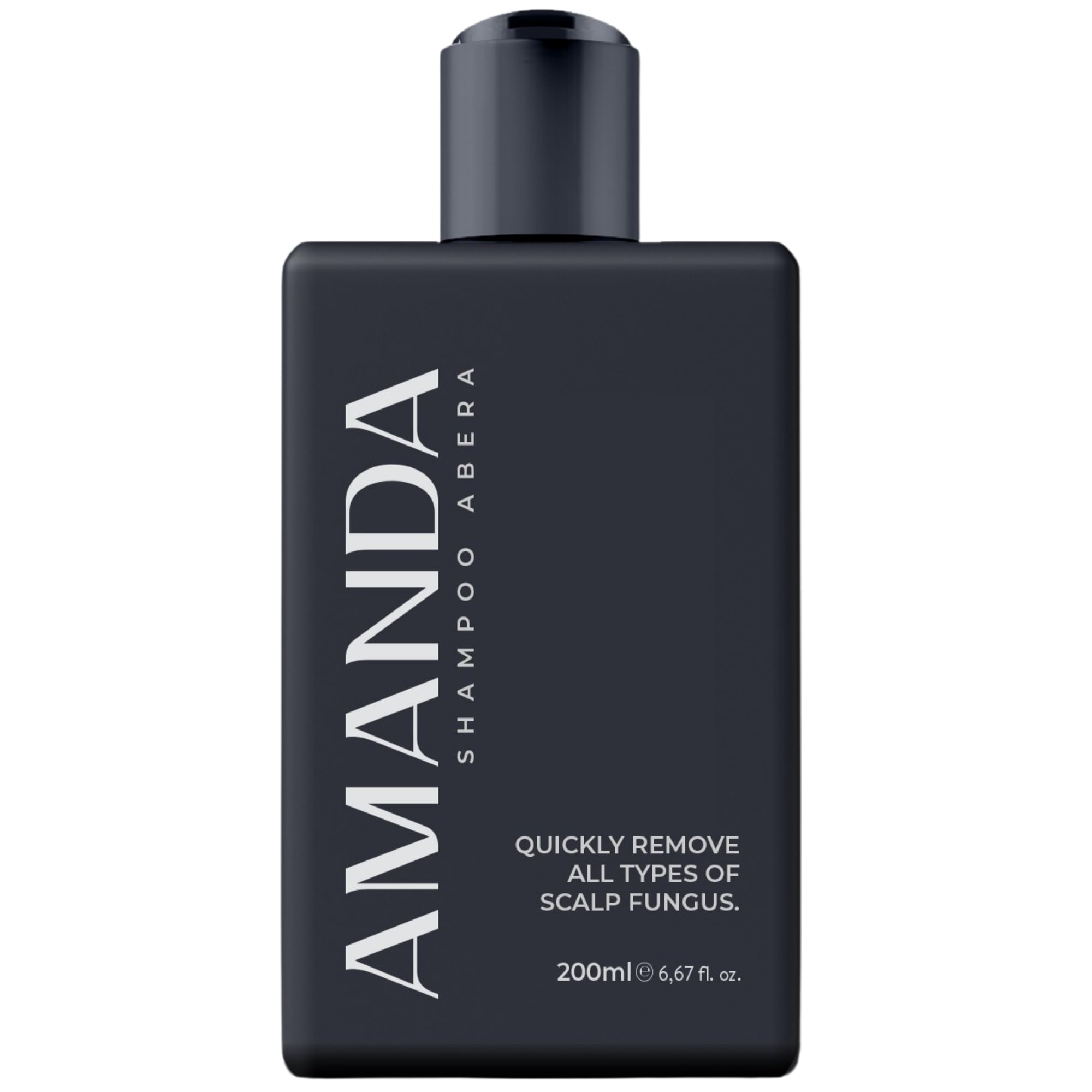 ABERA anti-dandruff shampoo bottle front, highlighting scalp health focus