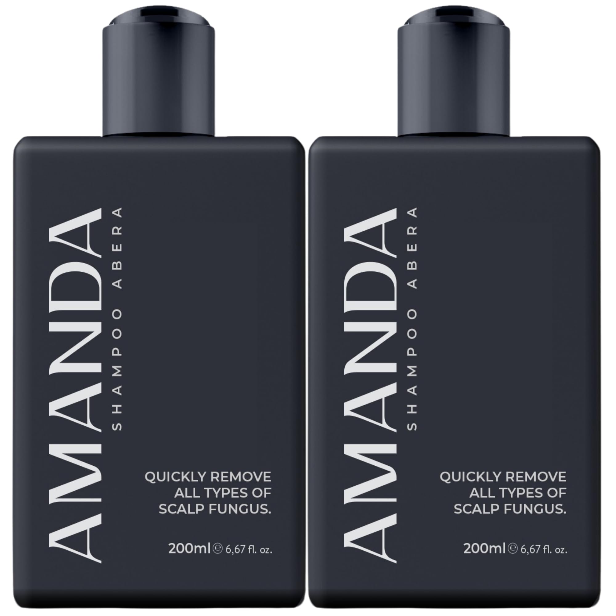 ABERA anti-dandruff shampoo bottle pouring for scalp refresh
