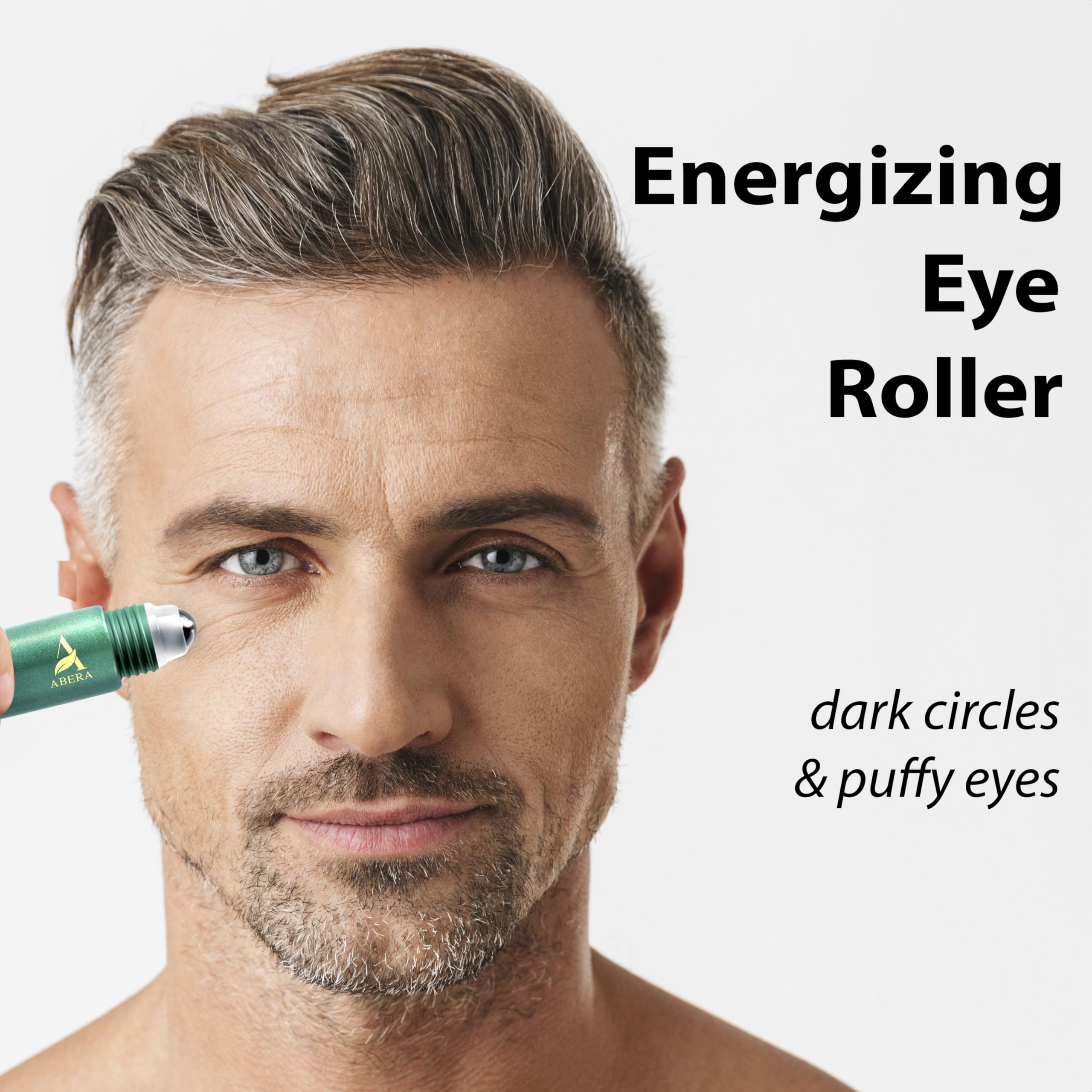 ABERA eye roller serum metal roller delivers smooth application and faster absorption for refreshed eyes