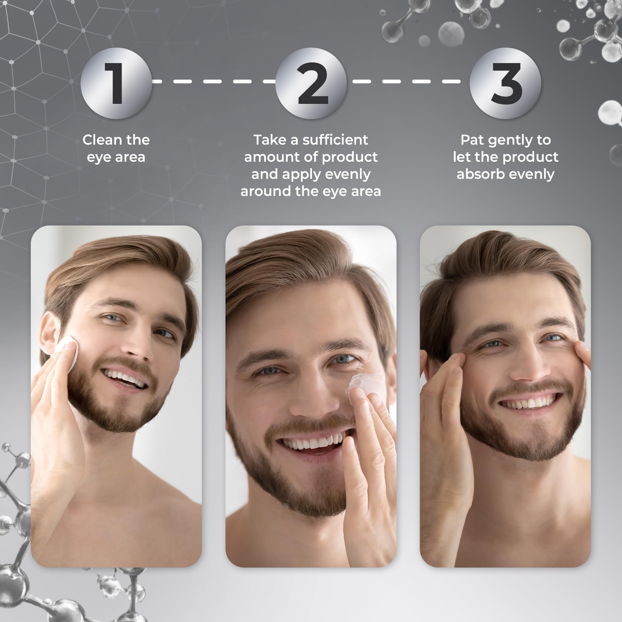 ABERA Eye Roller Serum offers a non-greasy finish after use.