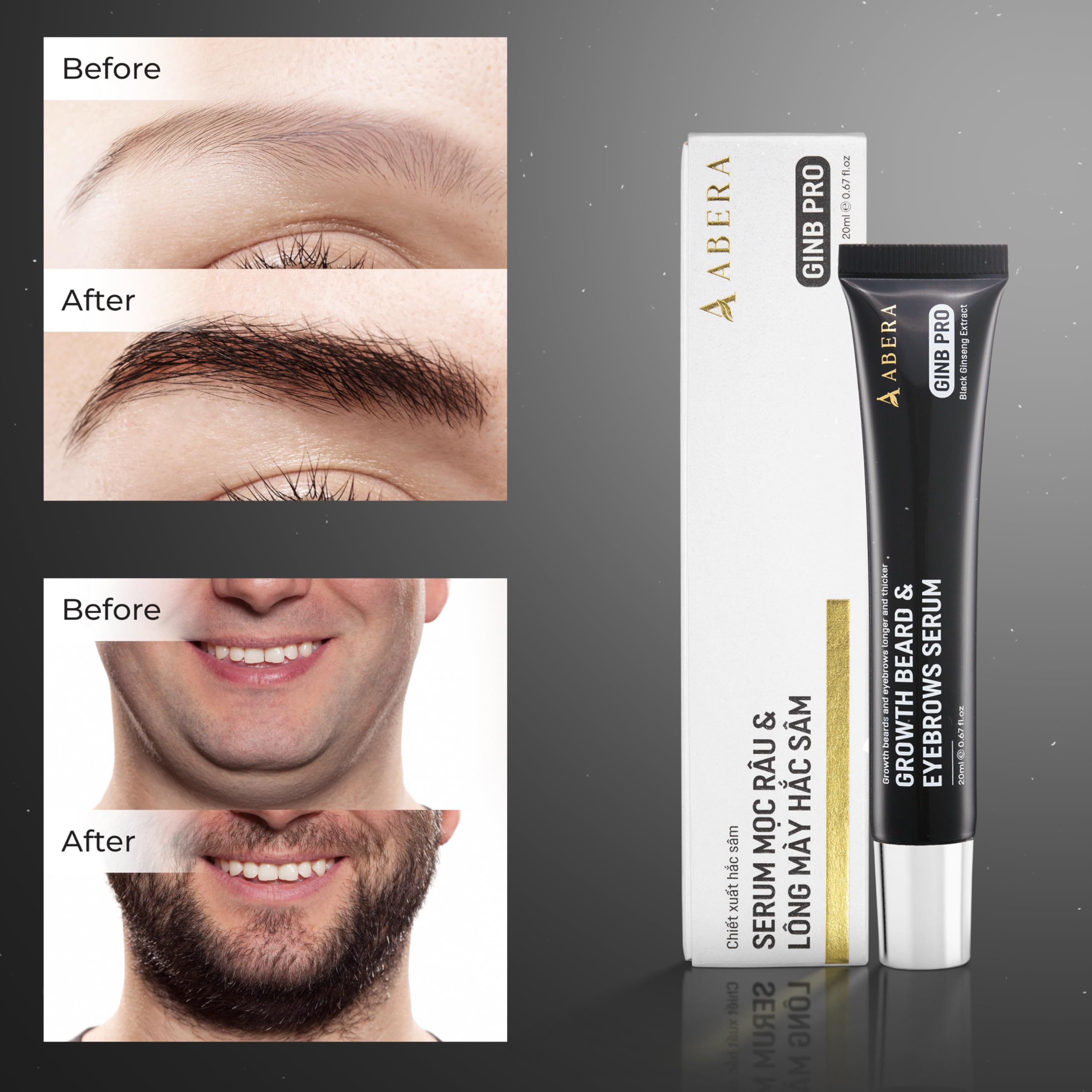 ABERA Ginb precision applicator enables easy, mess-free at-home application.